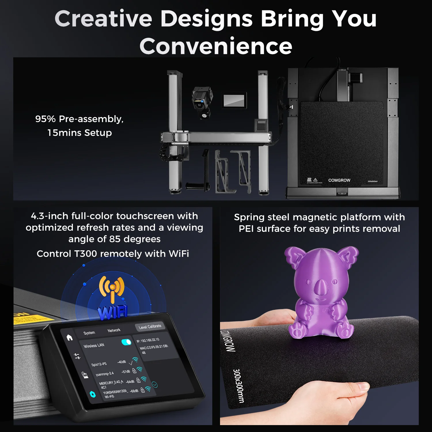 Comgrow T300 3D Printer - Image 8