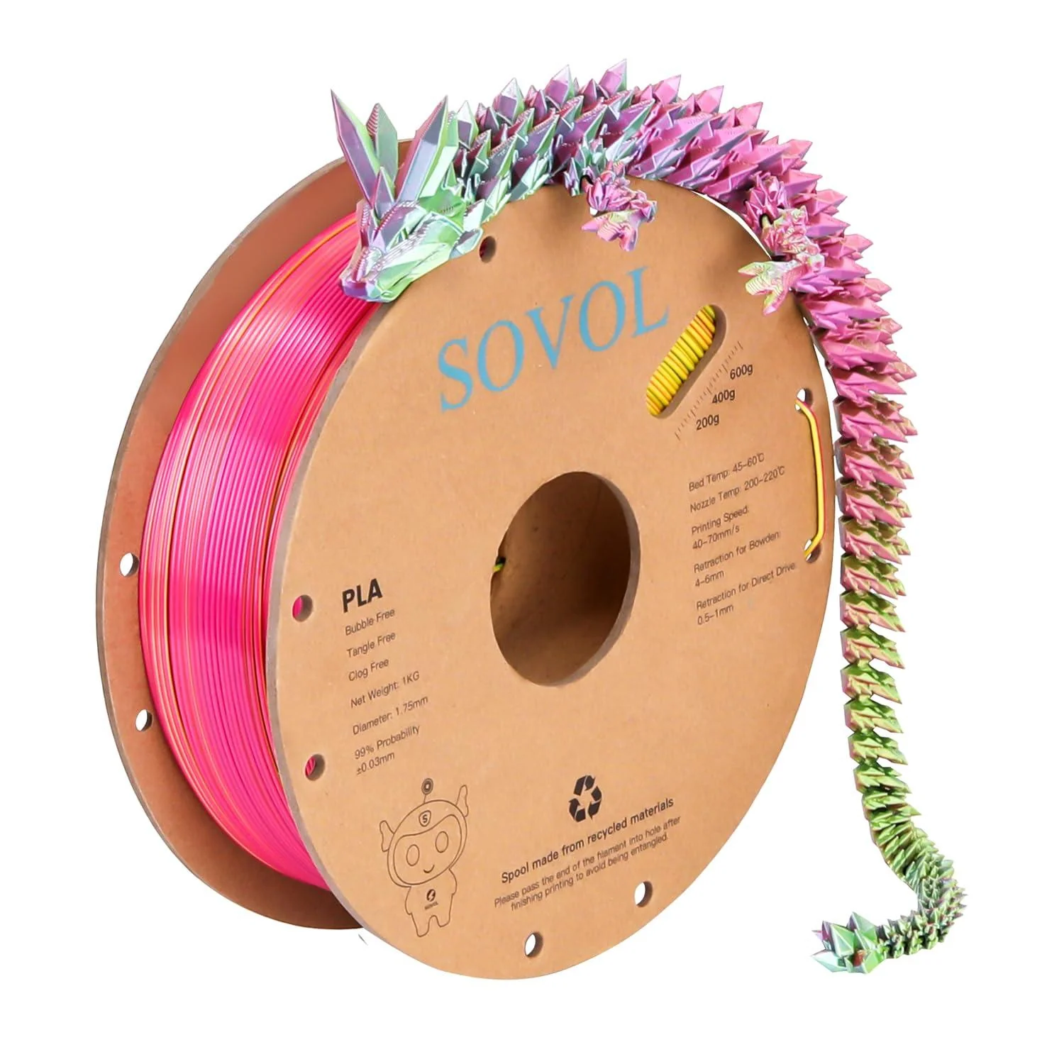 Sovol Silk PLA 3D Filament 1KG - Image 14