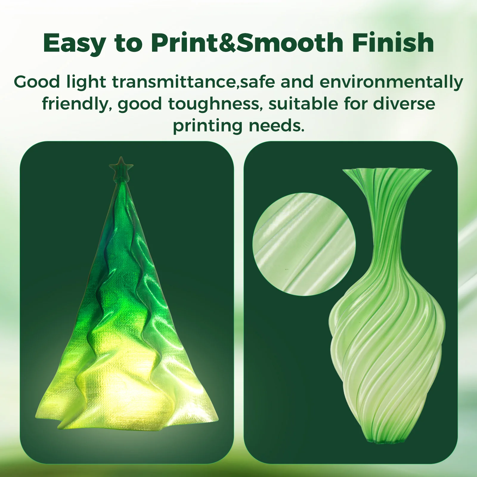 Sovol PETG 3D Filaments Gradient Green - Image 3